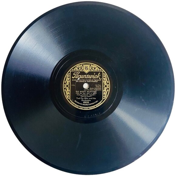 Ted Fio Rito & Orchestra - We Went Hunting - 6928 Brunswick 78 RPM 10" Shellac - Picture 1 of 4